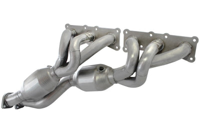 aFe 08-13 BMW 128i (E82/88) L6 3.0L Twisted Steel 304 Stainless Long Tube Header w/ Cat - Exhaust Mufflers & Tips