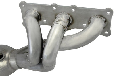 aFe 08-13 BMW 128i (E82/88) L6 3.0L Twisted Steel 304 Stainless Long Tube Header w/ Cat - Exhaust Mufflers & Tips