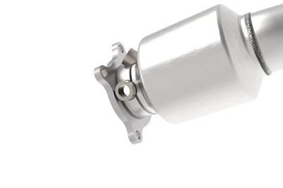 aFe 09-16 Audi A4/A5 (B8) L4-2.0L (t) Twisted Steel 3in. Downpipe - 304 Stainless w/ Cat - Exhaust Mufflers & Tips