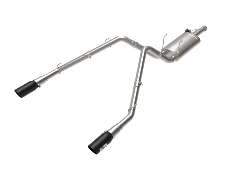 aFe 09-18 Ram 1500 V8 5.7L Hemi Gemini XV 3in 304 SS Cat-Back Exhaust w/ Black Tips - Mufflers &