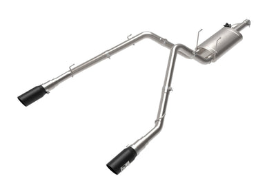 aFe 09-18 Ram 1500 V8 5.7L Hemi Gemini XV 3in 304 SS Cat-Back Exhaust w/ Black Tips - Mufflers &