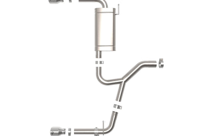 aFe 15-21 BMW X1 F48 L4 2.0L (t) MACH Force-Xp 3 to 2-1/2 IN SS Axle-Back Exhaust w/Polished Tip - Mufflers & Tips