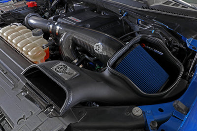 aFe 17-20 Ford F-150/Raptor Track Series Carbon Fiber Cold Air Intake System With Pro 5R Filters - Systems