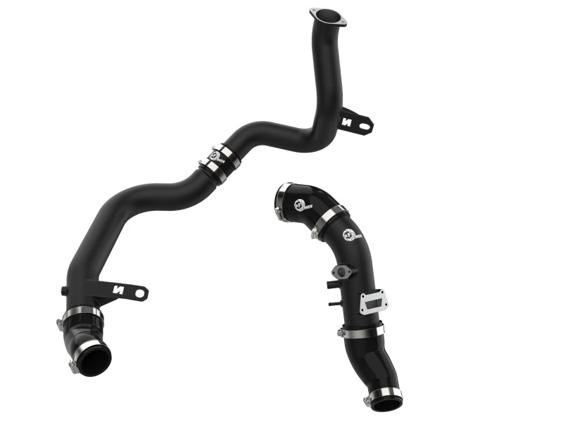aFe 19-22 Hyundai Veloster N L4 2.0L (t) BladeRunner Aluminum Hot & Cold Charge Pipe Kit - Black - Forced Induction