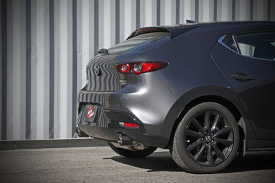 aFe 19-22 Mazda 3 L4 2.5L Takeda 3in to 2-1/2in 304 SS Axle-Back Exhaust w/ Carbon Fiber Tip - Mufflers & Tips