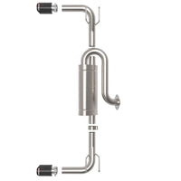 aFe 19-22 Mazda 3 L4 2.5L Takeda 3in to 2-1/2in 304 SS Axle-Back Exhaust w/ Carbon Fiber Tip - Mufflers & Tips