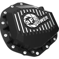 aFe 2020 Chevrolet Silverado 2500 HD Rear Differential Cover Black ; Pro Series w/ Machined Fins - Drivetrain