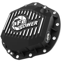 aFe 2020 Chevrolet Silverado 2500 HD Rear Differential Cover Black ; Pro Series w/ Machined Fins - Drivetrain