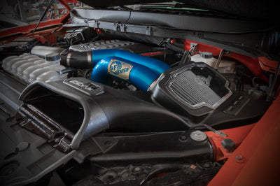 aFe 21-22 Ford F-150 Raptor V6-3.5L(tt) Momentum XP Cold Air Intake System Blue w/ Pro Dry S Filter - Filters
