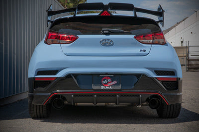 aFe 21-22 Hyundai Veloster N L4-2.0L Takeda 3in 304 SS Axle-Back Exhaust System w/ Black Tip - Mufflers & Tips