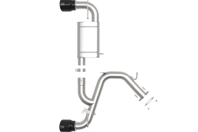 aFe 21-22 Hyundai Veloster N L4-2.0L Takeda 3in 304 SS Axle-Back Exhaust System w/ Black Tip - Mufflers & Tips