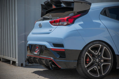 aFe 21-22 Hyundai Veloster N L4-2.0L Takeda 3in 304 SS Axle-Back Exhaust System w/ Black Tip - Mufflers & Tips
