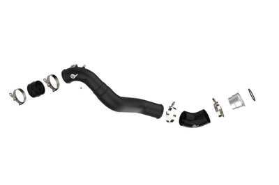 aFe 21 + Ford F-150 V6-3.5L (tt) BladeRunner 3in to 3.5in Aluminum Cold Charge Pipe Black - Forced Induction