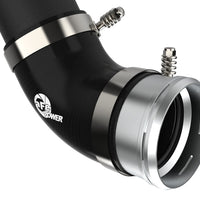 aFe 21 + Ford F-150 V6-3.5L (tt) BladeRunner 3in to 3.5in Aluminum Cold Charge Pipe Black - Forced Induction