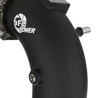 aFe 21 + Ford F-150 V6-3.5L (tt) BladeRunner 3in to 3.5in Aluminum Cold Charge Pipe Black - Forced Induction