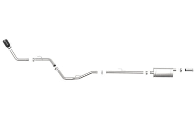 aFe Apollo GT Series 2.5in 409SS 20-21 Jeep Gladiator (JT) V6-3.6L - Black Tip - Exhaust Mufflers & Tips