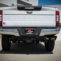 aFe Apollo GT Series 3-1/2in 409 SS Axle-Back Exhaust 17-20 Ford F-250/F-350 Black Tips w/o Muffler - Mufflers &