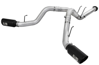 aFe Atlas Exhaust 4in DPF-Back Al Steel 11-14 Ford Diesel Trucks V8-6.7L (td) - Mufflers & Tips