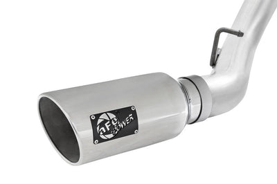aFe Atlas Exhaust 4in Dual DPF-Back Al Steel w/ Pol Tips 16-17 GM Diesel Truck V8-6.6L (td) LML - Mufflers &