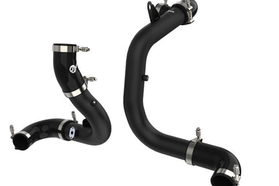 aFe BladeRunner 15-20 VW GTI (MKVII) L4-2.0L (t) Aluminum Hot and Cold Charge Pipe Kit Black - Forced Induction
