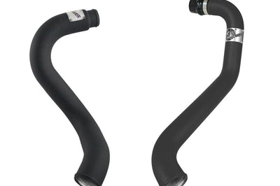 aFe BladeRunner 3in Black Intercooler Hot Cold Side Tubes Combo 02-04 GM Diesel Trucks 6.6L V8 (td) - Forced Induction
