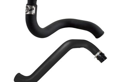aFe BladeRunner 3in Black Intercooler Hot Cold Side Tubes Combo 02-04 GM Diesel Trucks 6.6L V8 (td) - Forced Induction