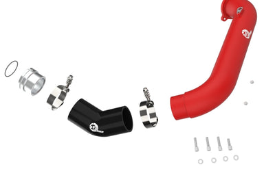 aFe BladeRunner Red 2-3/4in Aluminum Charge Pipe 2021 Toyota Supra GR (A90) I4-2.0L (t) B48 - Forced Induction