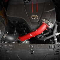 aFe BladeRunner Red 2-3/4in Aluminum Charge Pipe 2021 Toyota Supra GR (A90) I4-2.0L (t) B48 - Forced Induction