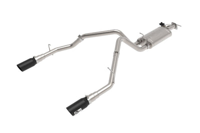 aFe Gemini XV 3in 304 SS Cat-Back Exhaust 19-21 Ram 1500 V8 5.7L Hemi w/ Black Tips - Mufflers &