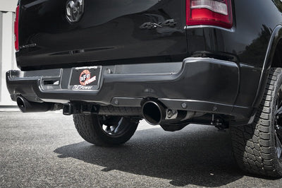 aFe Gemini XV 3in 304 SS Cat-Back Exhaust 19-21 Ram 1500 V8 5.7L Hemi w/ Black Tips - Mufflers &
