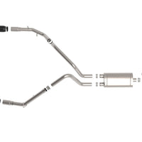 aFe Gemini XV 3in 304 SS Cat-Back Exhaust 19-21 Ram 1500 V8 5.7L Hemi w/ Black Tips - Mufflers &