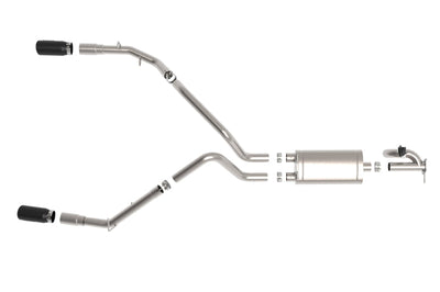 aFe Gemini XV 3in 304 SS Cat-Back Exhaust 19-21 Ram 1500 V8 5.7L Hemi w/ Black Tips - Mufflers &