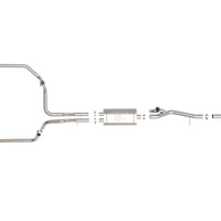 aFe Gemini XV 3in 304 SS Cat-Back Exhaust w/ Cutout 19-21 GM Silverado/Sierra 1500 V8- Black Tips - Mufflers &