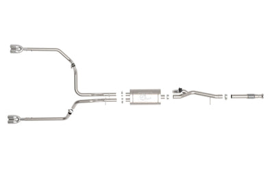 aFe Gemini XV 3in 304 SS Cat-Back Exhaust w/ Cutout 19-21 GM Silverado/Sierra 1500 V8- Black Tips - Mufflers &