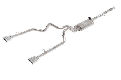 aFe Gemini XV 3in 304 SS Cat-Back Exhaust w/ Cutout 19-21 GM Silverado/Sierra 1500 V8- Black Tips - Mufflers &