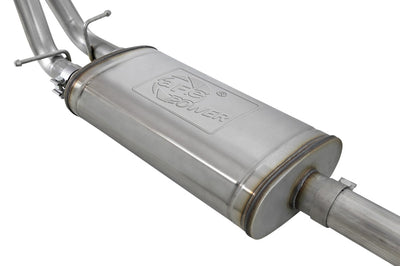 aFe Gemini XV 3in 304 SS Cat-Back Exhaust w/ Cutout 19-21 GM Silverado/Sierra 1500 V8- Black Tips - Mufflers &