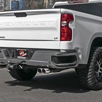 aFe Gemini XV 3in 304 SS Cat-Back Exhaust w/ Cutout 19-21 GM Silverado/Sierra 1500 V8- Black Tips - Mufflers &