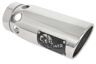 aFe Large Bore-HD 3in 409-SS DPF-Back Exhaust System w/ Polished Tip 14-19 RAM 1500 V6 3.0L (td) - Mufflers & Tips