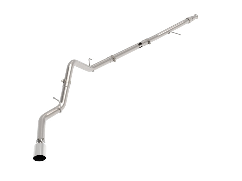 aFe Large Bore-HD 3in 409SS DPF-Back 20-21 GM Trucks L6-3.0L (td) LM2 - Polished Tip - Exhaust Mufflers & Tips