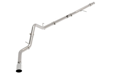 aFe Large Bore-HD 3in 409SS DPF-Back 20-21 GM Trucks L6-3.0L (td) LM2 - Polished Tip - Exhaust Mufflers & Tips