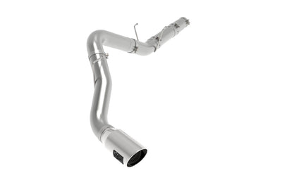 aFe LARGE BORE HD 5in 409-SS DPF-Back Exhaust w/Pol Tip 19-20 Ram Diesel Trucks L6-6.7L (td) - Mufflers & Tips