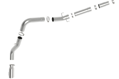 aFe LARGE BORE HD 5in 409-SS DPF-Back Exhaust w/Pol Tip 19-20 Ram Diesel Trucks L6-6.7L (td) - Mufflers & Tips