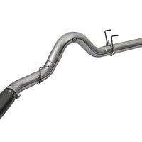 aFe Large Bore-HD 5in DPF Back 409 SS Exhaust System w/Black Tip 2017 Ford Diesel Trucks V8 6.7L(td) - Mufflers & Tips