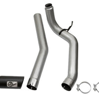 aFe LARGE Bore HD DPF-Back SS Exhaust w/ Black Tip 2016 Nissan Titan XD V8-5.0L (td) - Mufflers & Tips
