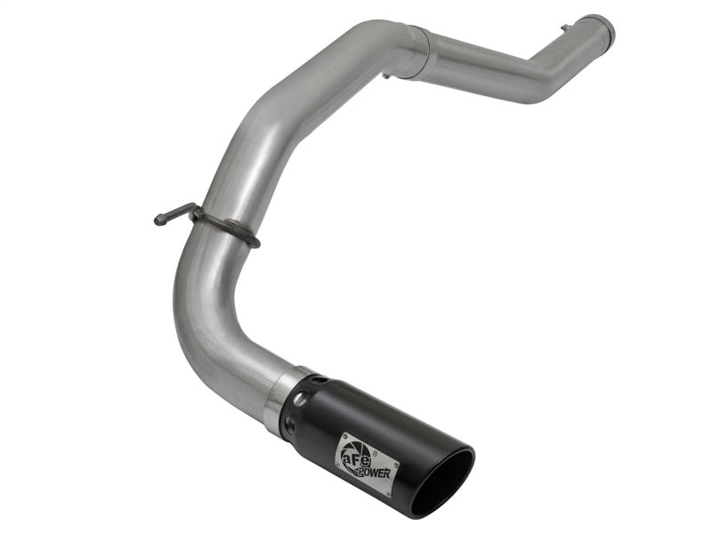 aFe LARGE Bore HD DPF-Back SS Exhaust w/ Black Tip 2016 Nissan Titan XD V8-5.0L (td) - Mufflers & Tips
