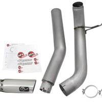 aFe LARGE Bore HD Exhausts 5in DPF-Back SS-409 2016 Nissan Titan XD V8-5.0L CC/SB (td) - Exhaust Mufflers & Tips