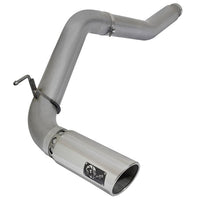 aFe LARGE Bore HD Exhausts 5in DPF-Back SS-409 2016 Nissan Titan XD V8-5.0L CC/SB (td) - Exhaust Mufflers & Tips