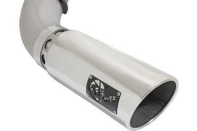 aFe LARGE Bore HD Exhausts 5in DPF-Back SS-409 2016 Nissan Titan XD V8-5.0L CC/SB (td) - Exhaust Mufflers & Tips
