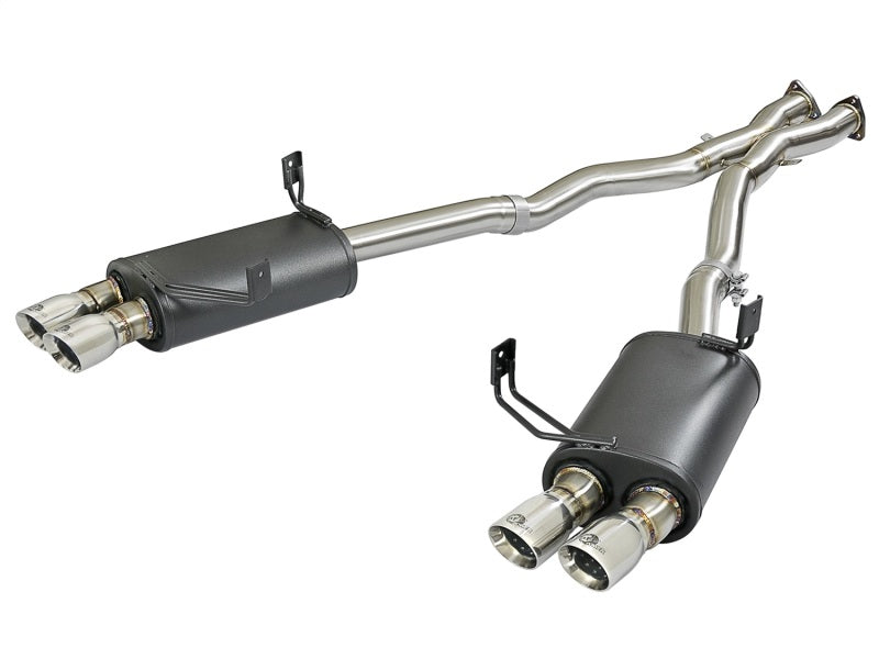 aFe MACH Force-Xp 2-1/2in 304 SS Cat-Back Exhaust w/Polished Tips 05-08 BMW Z4 M Coupe (E86) L6 3.2L - Mufflers &