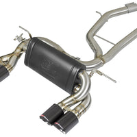 aFe MACH Force-Xp 2-1/2in Stainless Steel Axle Back Exhaust w/CF 15-19 BMW M3/M4 (F80/82/83) - Mufflers & Tips